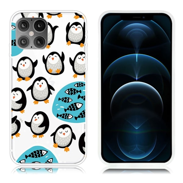 Deco iPhone 12 Pro Max skal - Liten Pingvin Vit