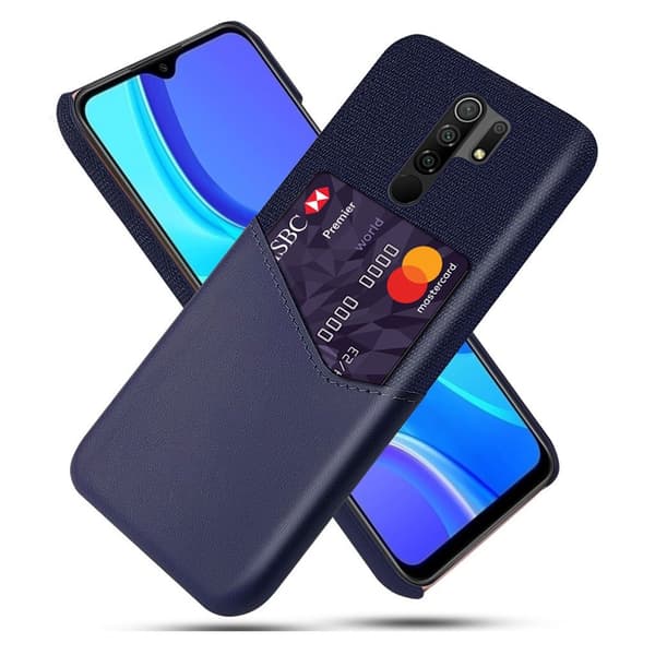 Bofink Xiaomi Redmi 9 Card kuoret - Sininen Blue