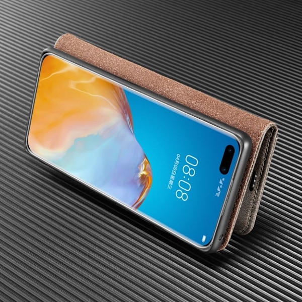 DG.MING Samsung Galaxy A31 2-in1 Wallet kotelot - Kahvi Brown