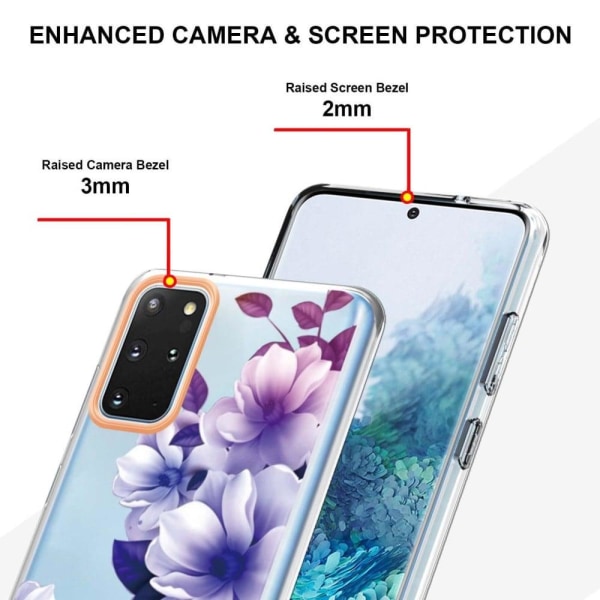Erittäin ohut ja kestävä pehmeä kansi Samsung Galaxy S20:lle - Violetti Begonia Purple