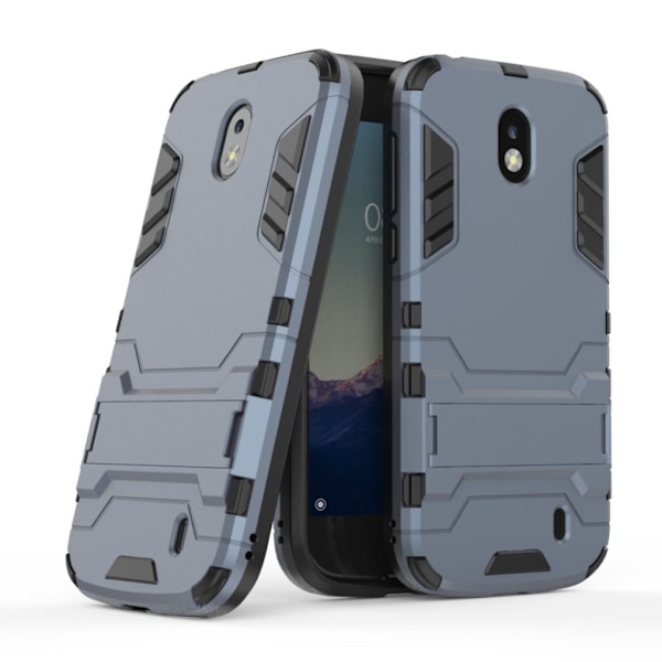 Nokia 1 kickstand kombinationsfodral - Mörkblå Blå