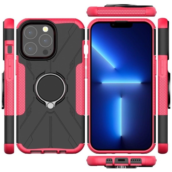 Kickstand cover with magnetic sheet for iPhone 13 Pro Max - Rose Pink