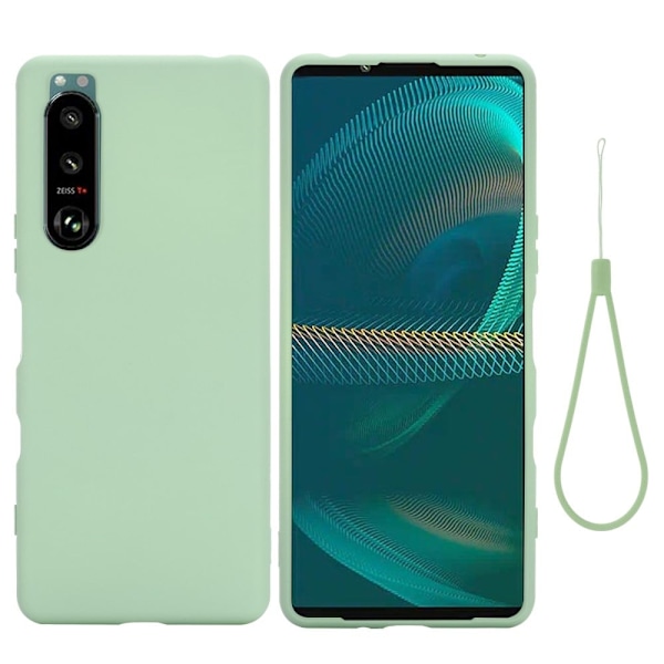 Matt Sony Xperia 5 III skal av flytande silikon - Grön Grön