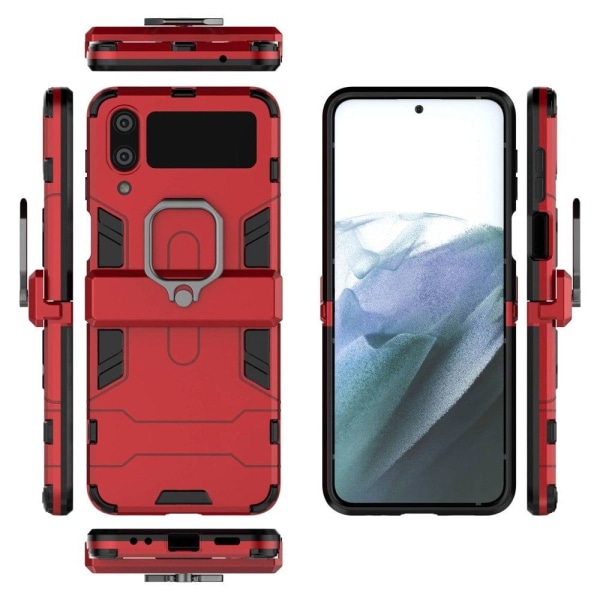 Ring Guard Fodral Samsung Galaxy Z Flip4 - Röd Röd