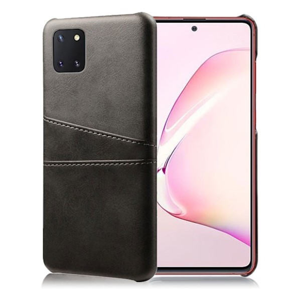 Dual Card kuoret - Samsung Galaxy Note 10 Lite - Musta Black