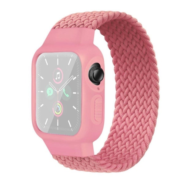 Apple Watch Series 6 / 5 44mm simple nylon watch band - Pink / S Rosa