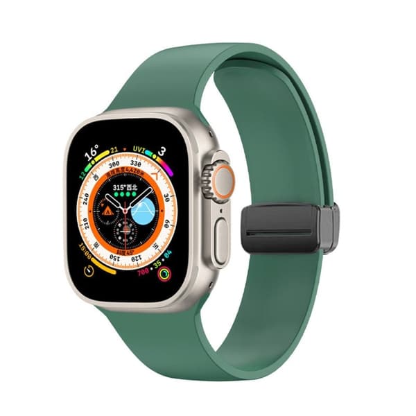 Apple Watch Series 8 (41mm) enkel silikonerem - Grøn Green