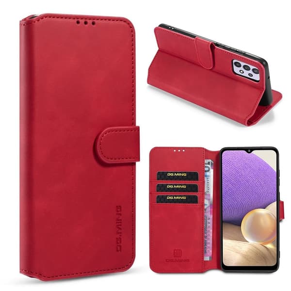 DG.Ming Retro Samsung Galaxy A32 5G fodral - Röd Röd