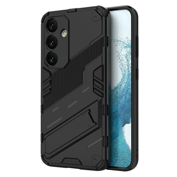 Stødsikkert moderne Samsung Galaxy S24 hybridcover - Sort Black