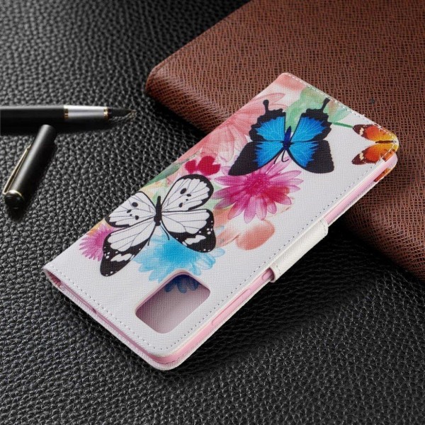 Wonderland Samsung Galaxy A51 flip kuoret - Eloisat Perhoset Multicolor