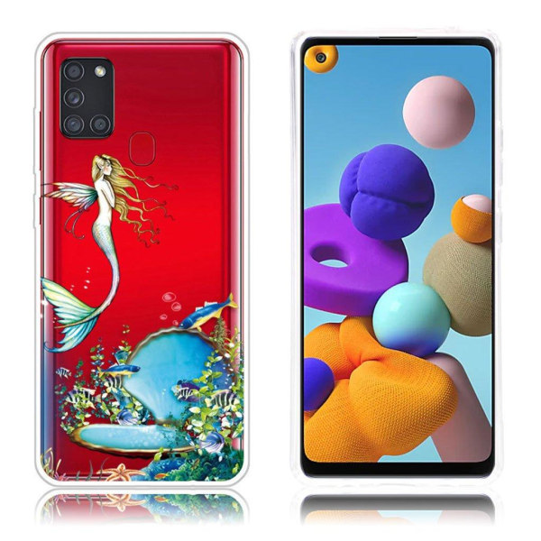 Deco Samsung Galaxy A21s kotelot - Merenneito Multicolor