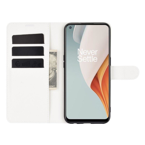 Classic OnePlus Nord N100 flip kuoret - Valkoinen White