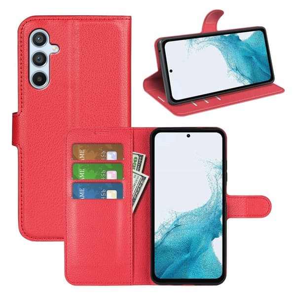 Classic Samsung Galaxy A54 Flippetui - Rød Red