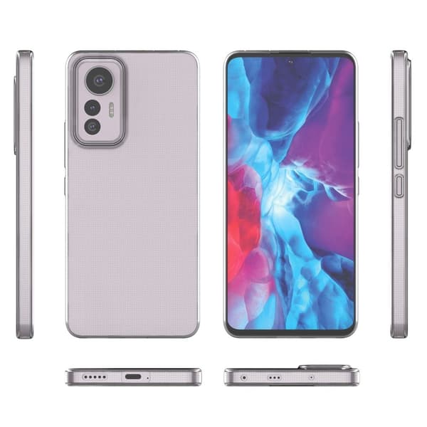 Deksel med mykt grep for Xiaomi 12 Lite - Gjennomsiktig Transparent
