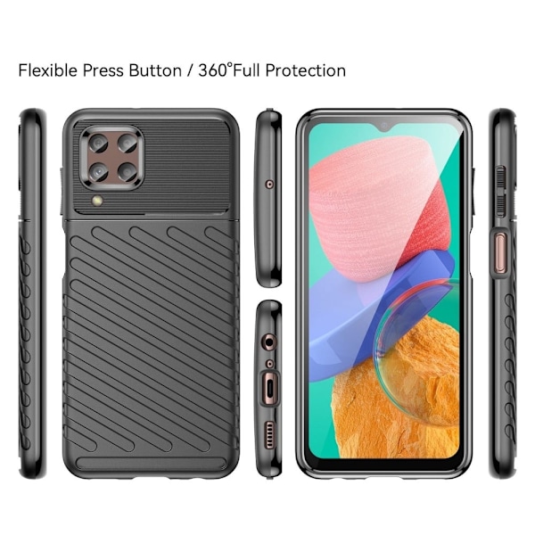 Thunder Samsung Galaxy M33 5G deksel - Svart Black