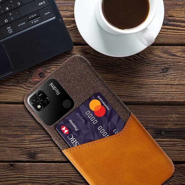 Bofink Xiaomi Redmi 10A kortdeksel - Oransje Orange