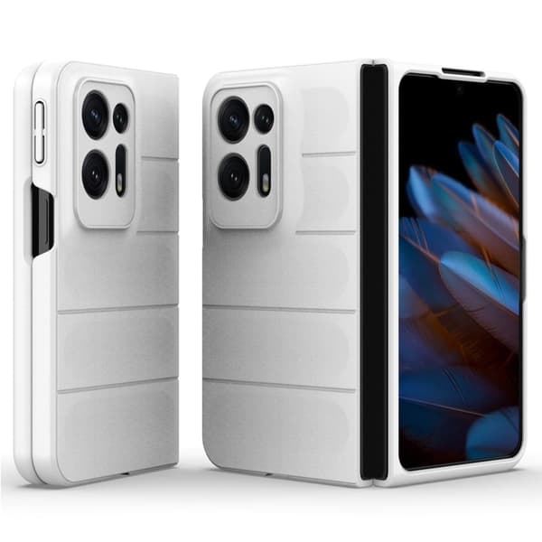 Deksel med mykt grep for Oppo Find N2 - Hvit White