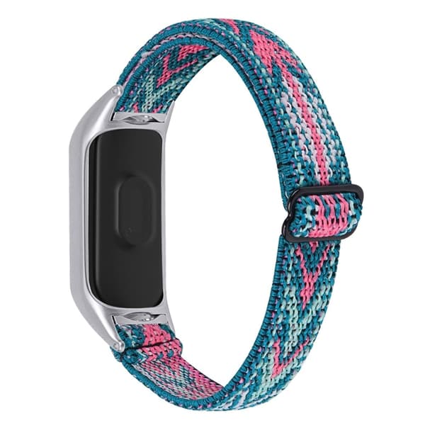 Xiaomi Mi Smart Band 4 / 3 nylon elastisk klokkerem - Grønn / Grønn Green