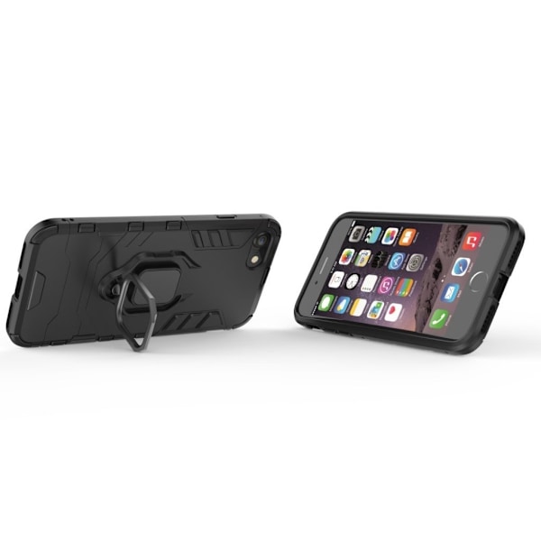 Ring Guard kuoret - iPhone SE 2020 - Musta Black