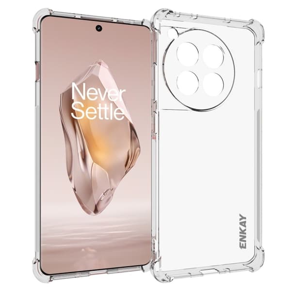 ENKAY klart fallsikkert etui for OnePlus Ace 3 / OnePlus 12R Transparent