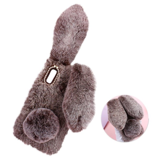 Fluffy Rabbit Samsung Galaxy A20e skal - Brun Brun
