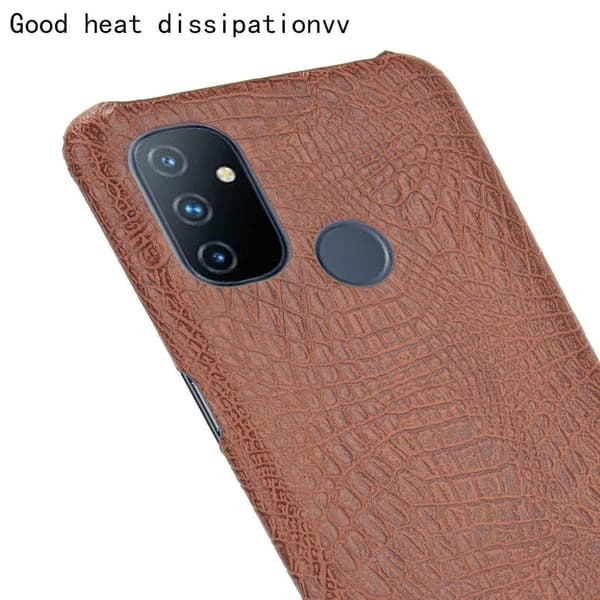 Croco etui - OnePlus Nord N100 - brun Brown