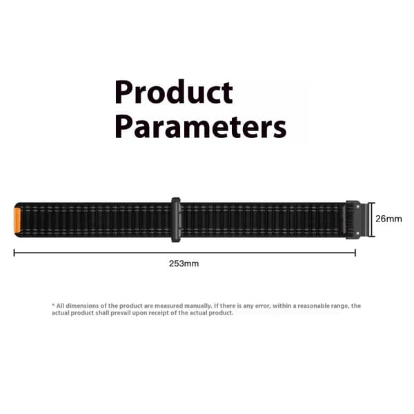 26mm Watchband Garmin Fenix 8 51mm / 7X / 6X / 5X Bands Titanium Nylon Loop Wrist Strap - Rødvin / Sort Red