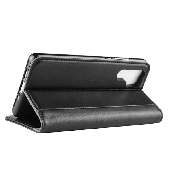 Huawei P30 Pro ægte split læderetui - Brun Black