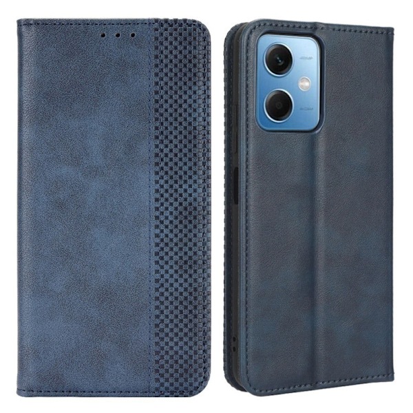 Bofink Vintage läder Xiaomi Redmi Note 12 fodral - Blå Blå