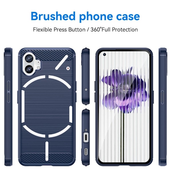Carbon Flex Nothing Phone (1) skal - Blå Blå