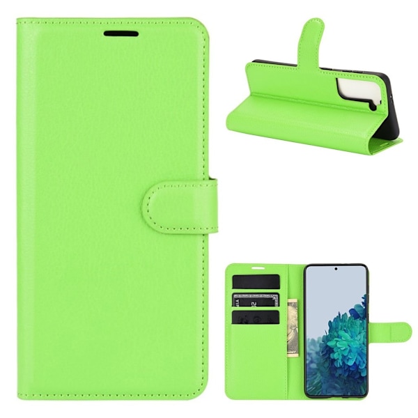 Classic Samsung Galaxy S21 Plus Flip etui - Grøn Green