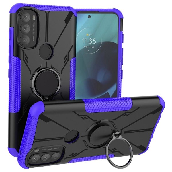 Kickstand-cover med magnetisk plade til Motorola Moto G71 5G - Lilla Purple