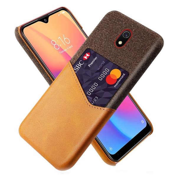 Bofink Xiaomi Redmi 8A Card Kuoret - Ruskea Brown