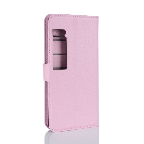 Meizu Pro 7 Plus Stilrent fodral i läder - Ljus rosa Lila