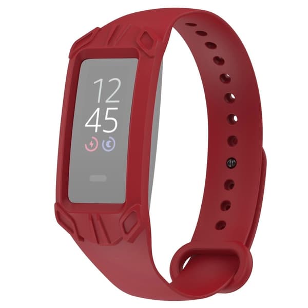 Amazon Halo View klockarmband i silikon med skyddsfodral - Röd Röd