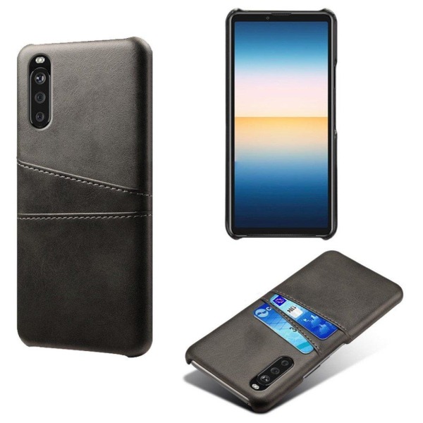 Dual Card Etui Sony Xperia 10 II - Sort Black