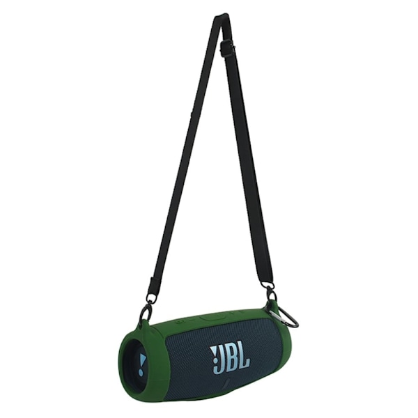JBL Charge 5 silikonfodral + axelrem - Militärgrön Grön