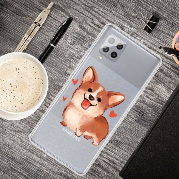 Deco Samsung Galaxy A42 5G etui - hund Brown