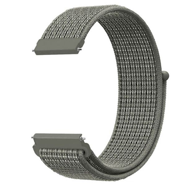 Amazfit GTR 47mm / Pace nylonvævet erstatningsurrem - Tåge Grå Silver grey