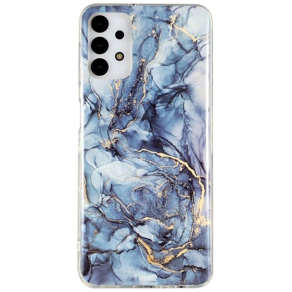Marble Samsung Galaxy A13 4G Etui - Grå Silver grey
