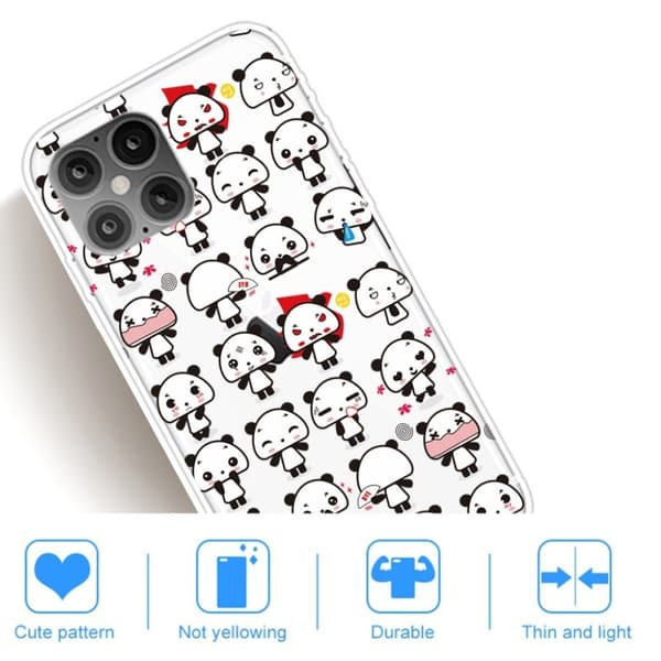 Deco iPhone 12 Pro Max Etui - Little Panda White