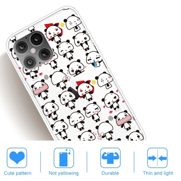 Deco iPhone 12 Pro Max kotelot - Pieni Panda White