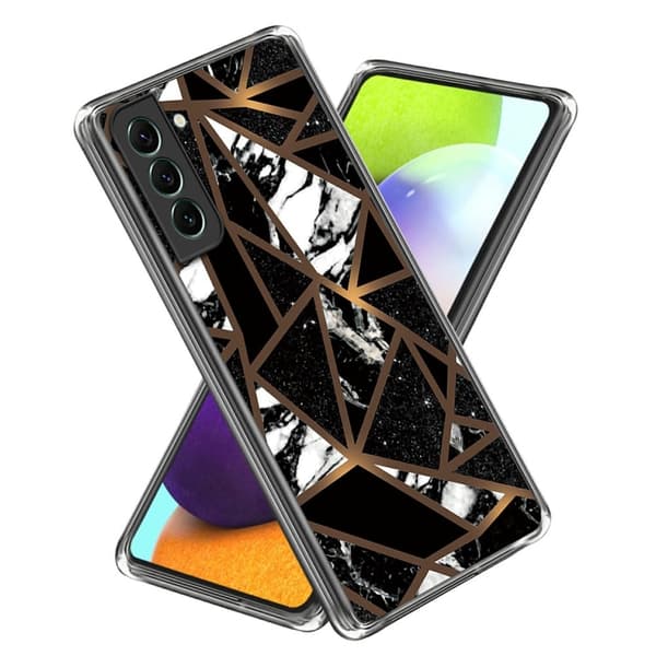 Marble design Samsung Galaxy S24 Plus cover - Style F Black