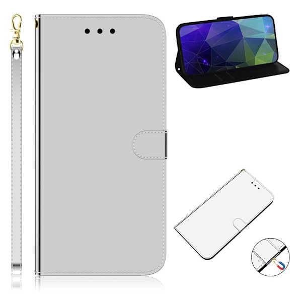 Mirror Samsung Galaxy A31 fodral - Silver/Grå Silvergrå