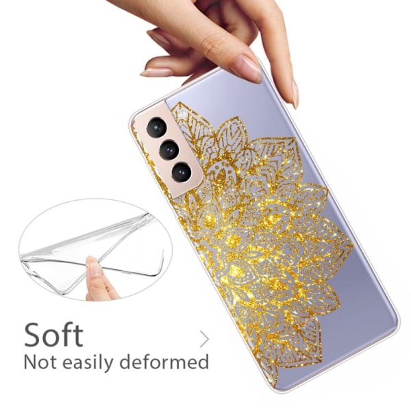 Glitter Samsung Galaxy S22 Plus skal - Guld Guld