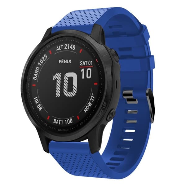 Garmin Fenix 6S klockarmband i silikon - Baby Blå Blå