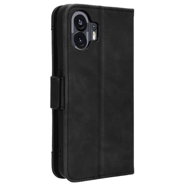 Stilig Læretui med Lommebok til Nothing Phone (2) - Svart Black