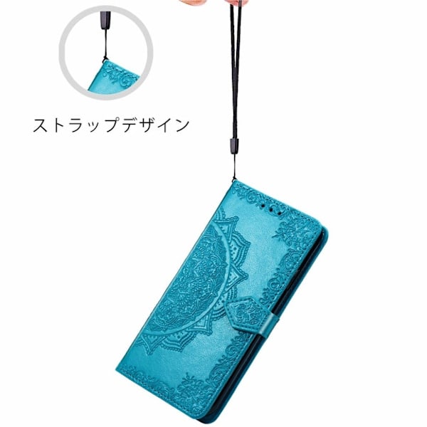 Mandala Sony Xperia 1 III Flip Etui - Blå Blue