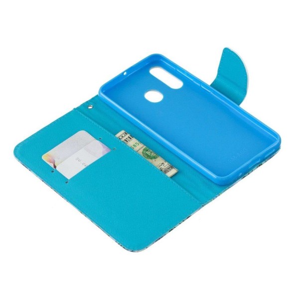 Wonderland Samsung Galaxy A60  etui - Sommerfugle mønster Blue