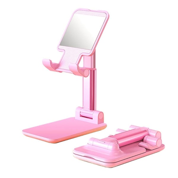 Universal desktop phone holder - Pink / with Makeup Mirror Rosa